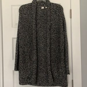 Gap black & White Marled Cardigan